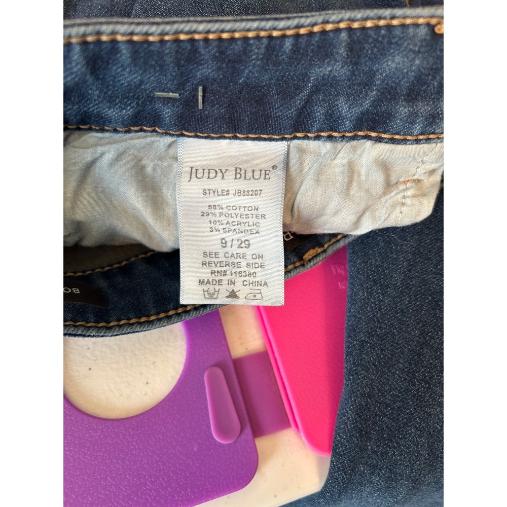 Judy Blue Boyfriend Fit Jeans Women Size 929 Blue Wash Denim Style JB88207 - Picture 6 of 14